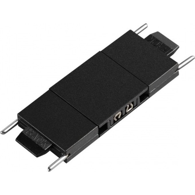 Соединитель с токопроводом NOVOTECH EASY 135268 SHINO NT24 прямой для низковольтного шинопровода IP20 24V черный NV-135268